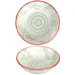 Dipping Bowl Green Blossom