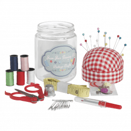 Vintage Crafts Jam Jar Sewing Kit