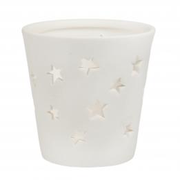 Stars Ceramic Tealight Holder