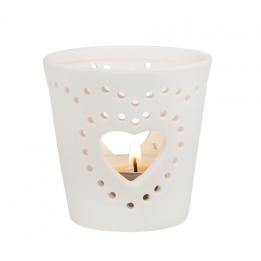 Big Heart Ceramic Tealight Holder