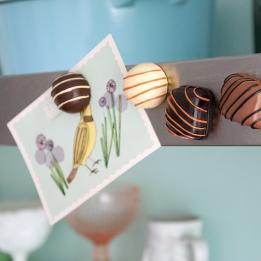 Set Of 4 Chocolate Fridge Magnets