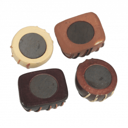 Set Of 4 Chocolate Fridge Magnets