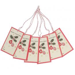 Set Of 6 Christmas Carnival Gift Tags