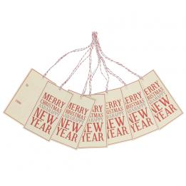 Set Of 6 Merry Christmas Gift Tags