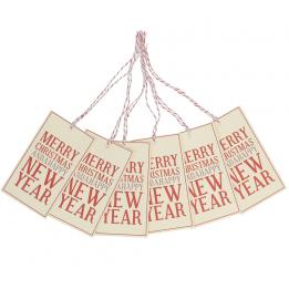 Set Of 6 Merry Christmas Gift Tags