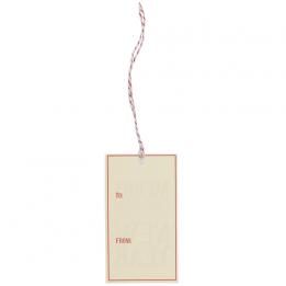 Set Of 6 Merry Christmas Gift Tags