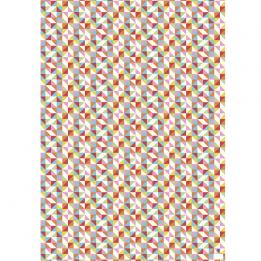 Multicolour Geometric Wrapping Paper (5 Sheets)