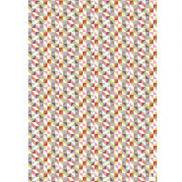 Multicolour Geometric Wrapping Paper (5 Sheets)