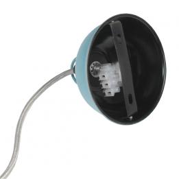 Small Utility Pendant Light Cameo Blue