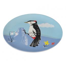 Melamine Plate Woodpecker