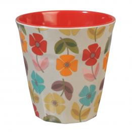 Melamine Tumbler Mid Century Poppy