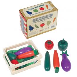 5 Piece Wooden Vegetable Play Set