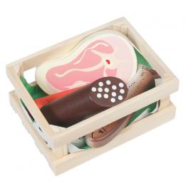 5 Piece Butcher'S Produce Wooden Play Set