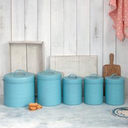 Forties Style Embossed Tea Tin