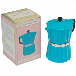 Blue Coffee Pot Kitchen Timer