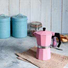 Classic Espresso Coffee Pot Pink