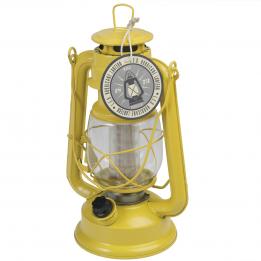 Yellow L.e.d Battery Powered Hurricane Lamp