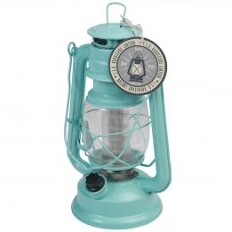 Blue L.e.d Battery Powered Hurricane Lamp