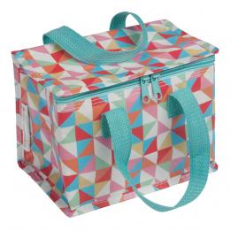 Multicolour Geometric Design Lunch Bag