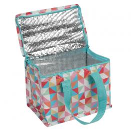 Multicolour Geometric Design Lunch Bag