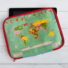 World Map Tablet Case