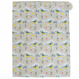 Blue Tit Design Tea Towel