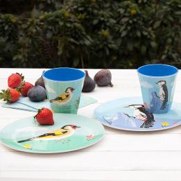 Melamine Plate Woodpecker