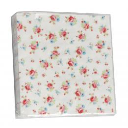 Pack Of 20 La Petite Rose Cocktail Napkins