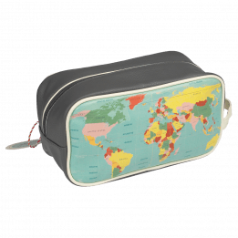 World Map Washbag