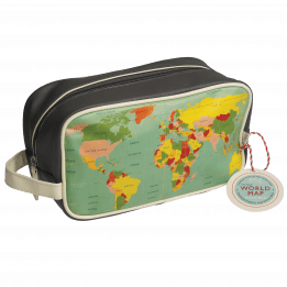 World Map Washbag