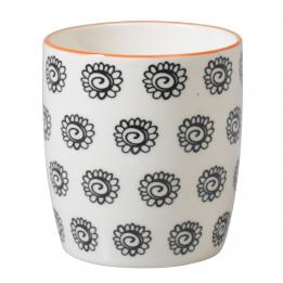 Japanese Mug Black Flowers
