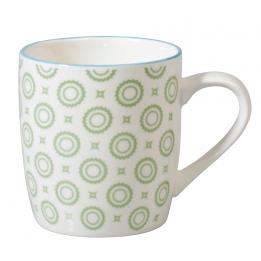 Japanese Mug Green Circles