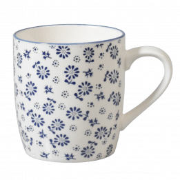 Japanese Mug Blue Daisy