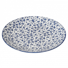 Japanese Side Plate Blue Daisy