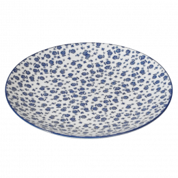 Japanese Dinner Plate Blue Daisy