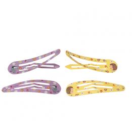 Set Of 4 Badger And Hedgehog Hair Clips