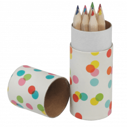 Set Of 12 Colouring Pencils Confetti Design