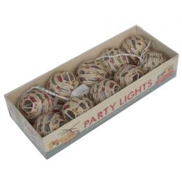 Vintage Transport Party Lights With British Standard Plug