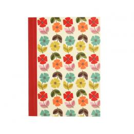 Mid Century Poppy A6 Notebook