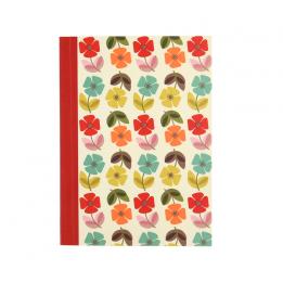 Mid Century Poppy A6 Notebook