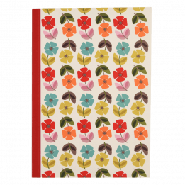 Mid Century Poppy A5 Notebook