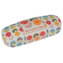 Mid Century Poppy Glasses Case & Cleaning Cloth