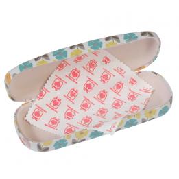 Mid Century Poppy Glasses Case & Cleaning Cloth