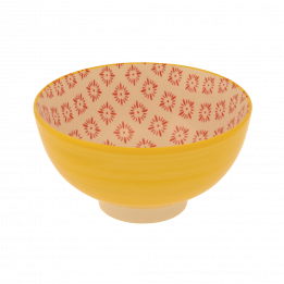 Yellow Ceramic Flamenco Bowl