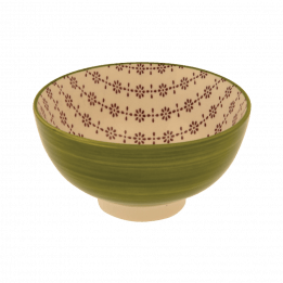 Green Ceramic Flamenco Bowl