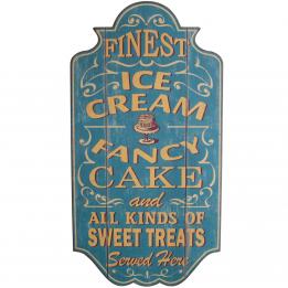  Ice Cream And Fancy Cake Wooden Board