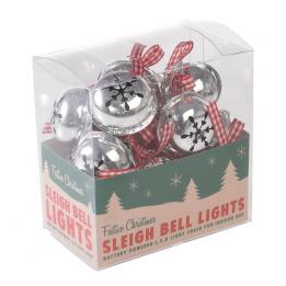 String Of 10 Led Sleighbell Christmas Lights