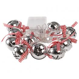 String Of 10 Led Sleighbell Christmas Lights