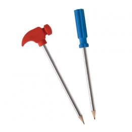 Set Of Tool Pencils With Rubbers
