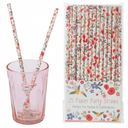 Summer Meadow Paper Straws (pack Of 25)